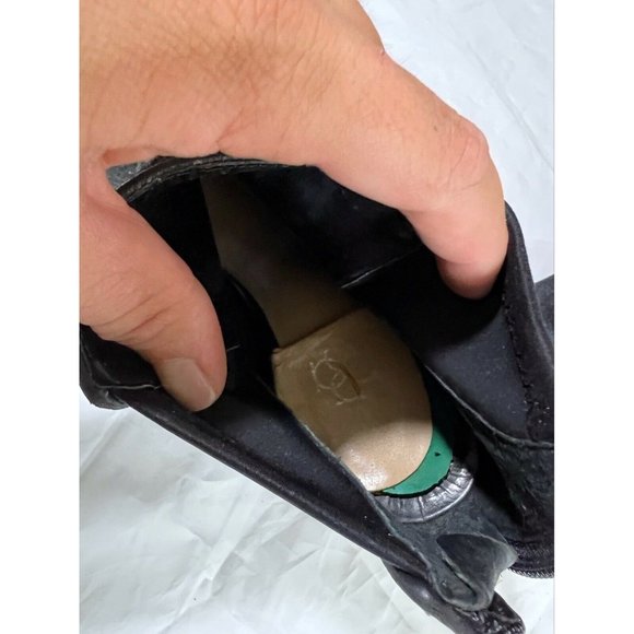 Ann Taylor Women's Black Calf Hair Peep Toe Ankle Booties Zip Size 6.5 - Picture 12 of 12